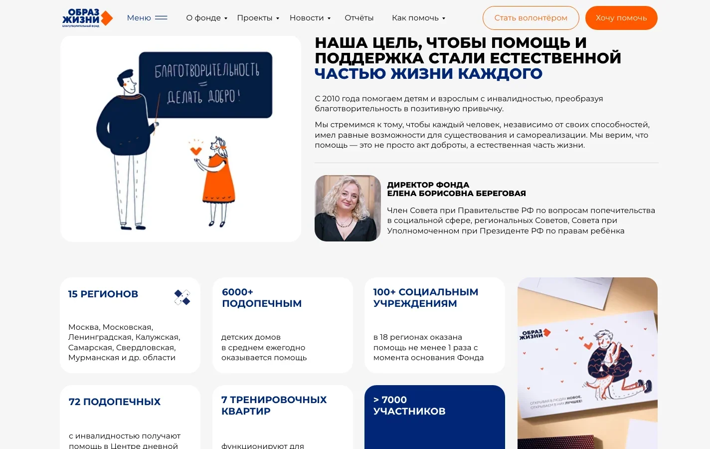 Миссия и масштаб работы фонда Образ жизни